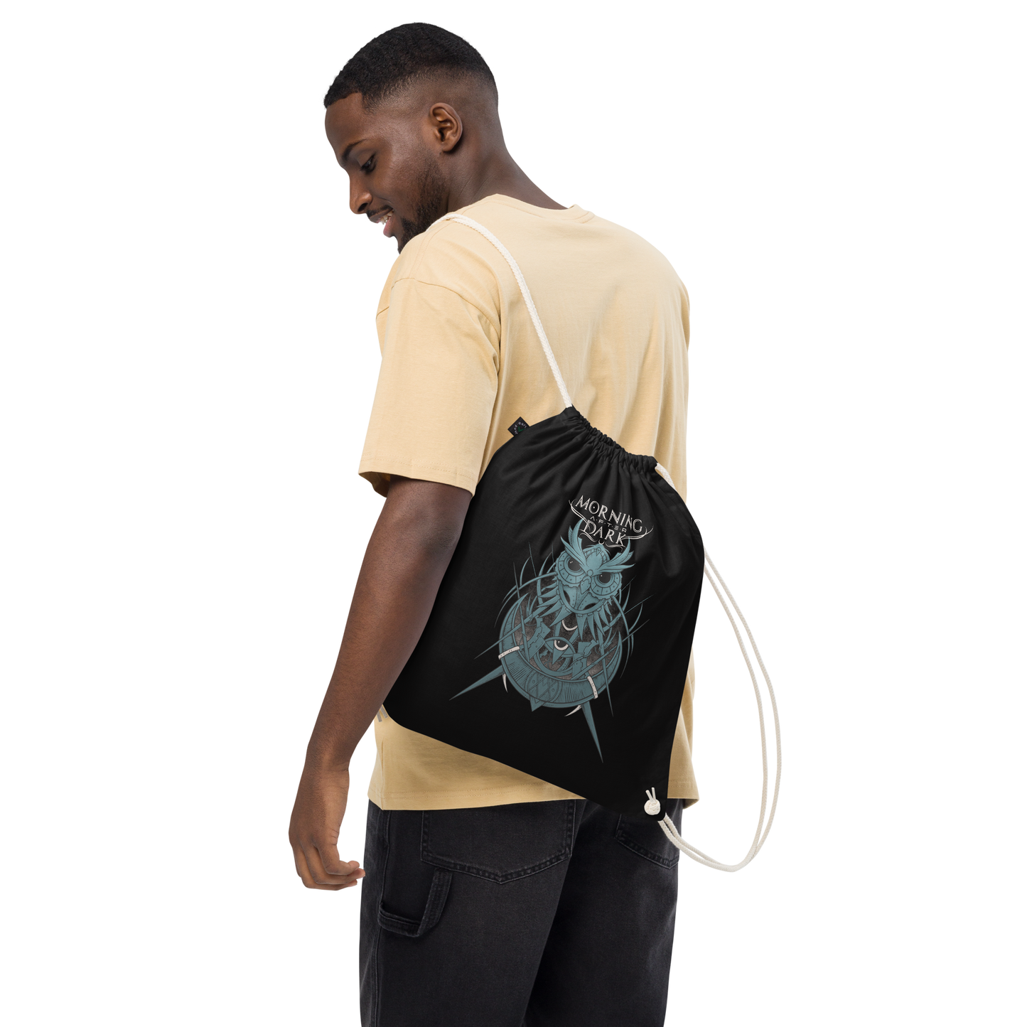 Morning After Dark - Steampunk Owl Black - Gym Bag