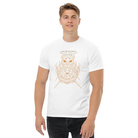 Morning After Dark - Steampunk Owl Gold/White Front - T-Shirt